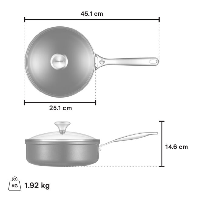 Toughened Nonstick Pro Sauté Pan, view 2